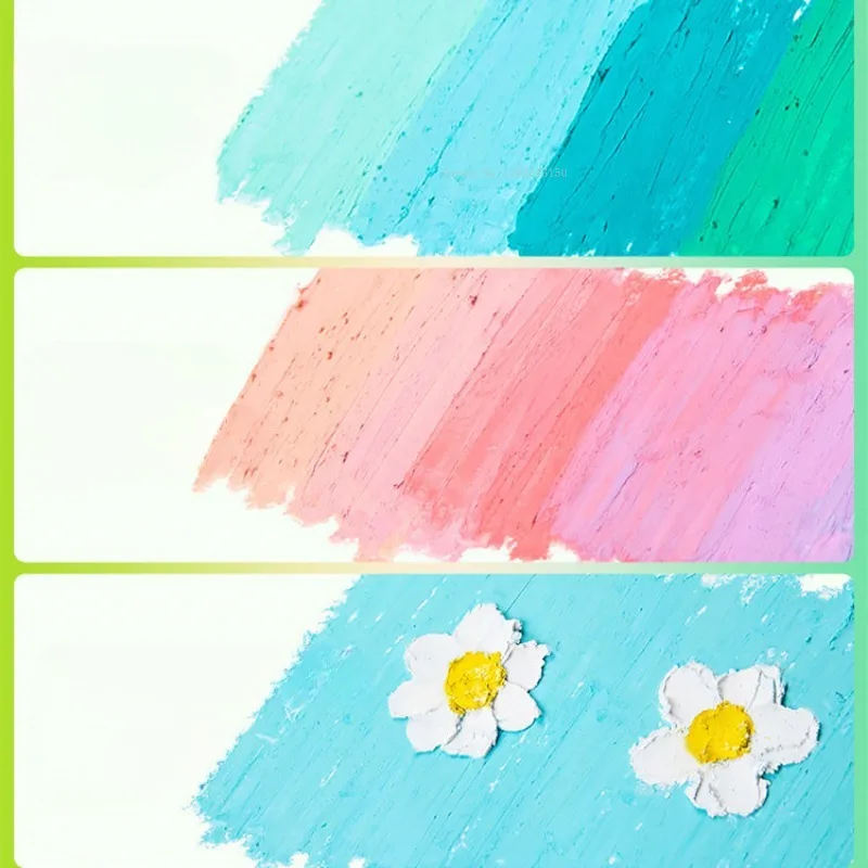 48 Color Set Heavy Color Oil Painting Stick Upgrade Ultra Soft Oil Crayon Washable Art Supplies Student Graffiti Painting Pen