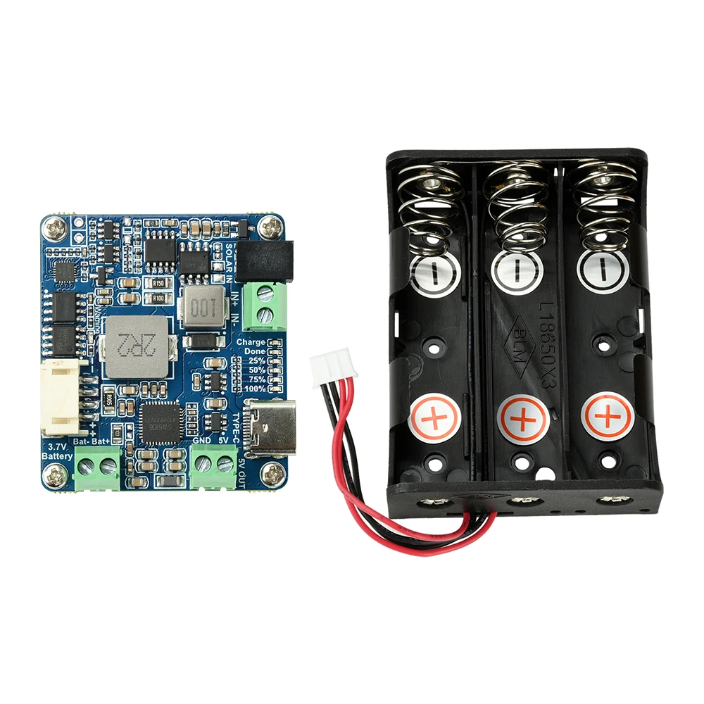 Advanced MPPT Solar Power Manager Module for Efficient Li-Battery Charging with 5V 3A Output from 6~24V Solar Panels