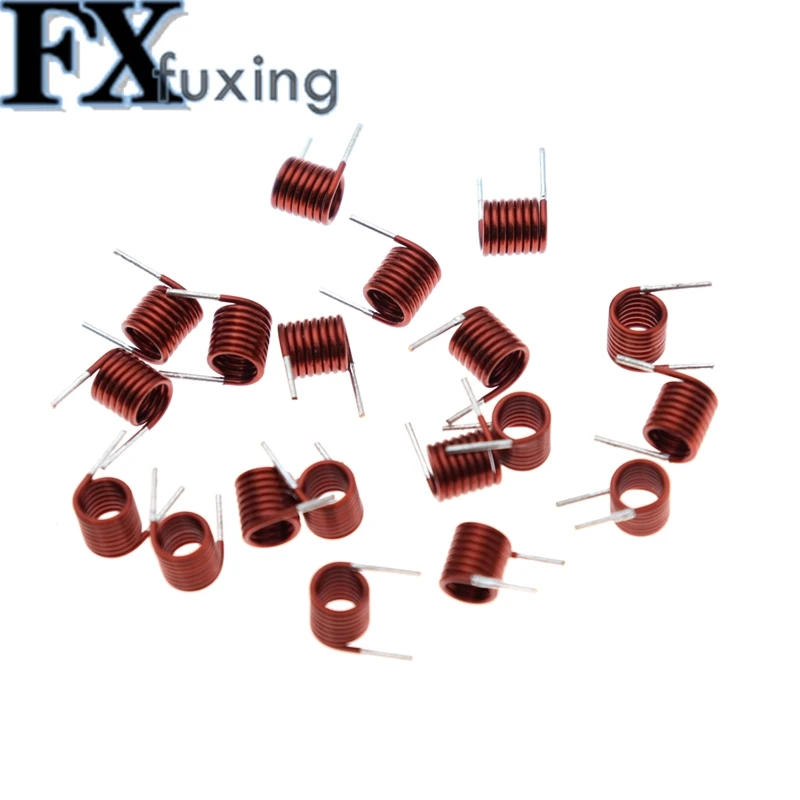 100pc Coilcraft Inductor 3.5*7.5t*0.7 Copper Wire Hollow Coil Inductance Remote Control FM Inductor 3.5*1.5/2.5/3.5/4.5/7.5T*0.7