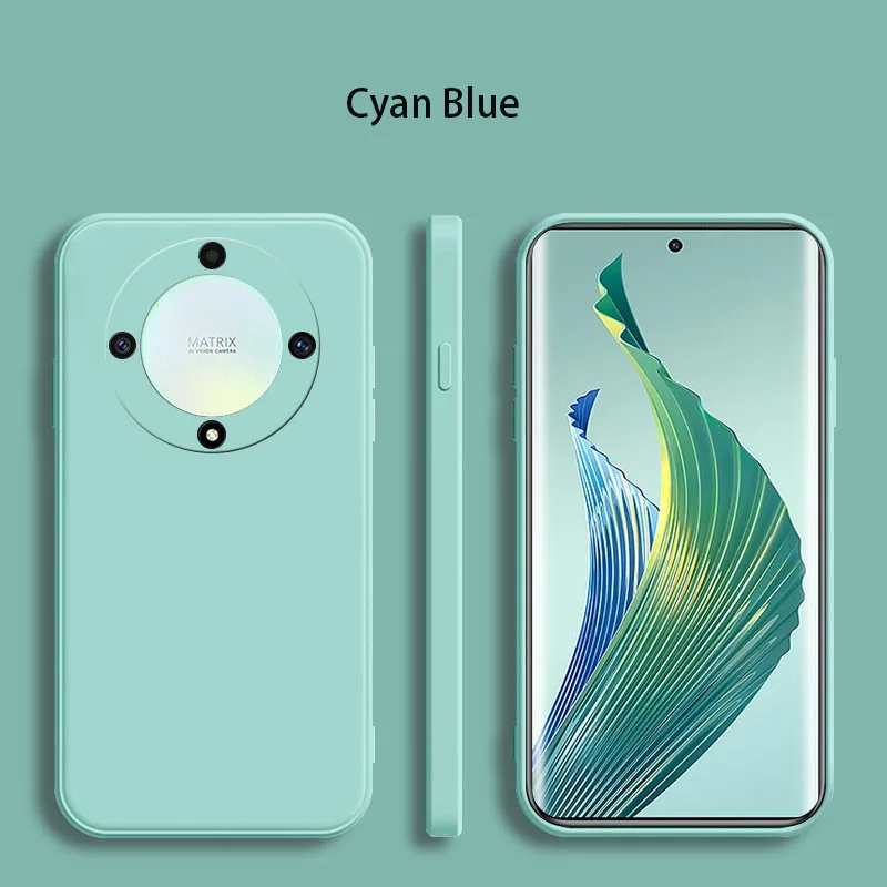 Liquid Silicone Soft Phone Case with Square Design - Back Cover s