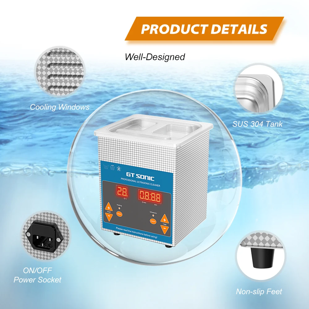 GTSONIC Ultrasonic Cleaner - 2L to 27L Digital Ultrasound Bath with Big Sale Price Description Image.This Product Can Be Found With The Tag Names Digital ultrasonic cleaner 6l, Ultrasonic cleaning machine 3l, Ultrasonic cleaning machine 6l