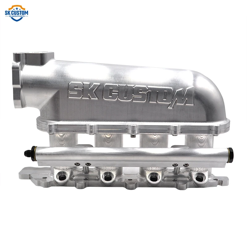 70mm CNC Billet Aluminum Intake Manifold For Mitsubishi 4G93 Engine Racing