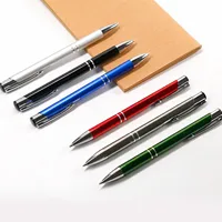 1.0mm Metal Ballpoint Pen Push Button Retractable – Premium Black Ink Smooth Writing for Office School Student Signature 2