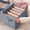 1pc Grey Nonwoven Fabric with Partition Clothing Storage Box Household Wardrobe Organization and Storage 3