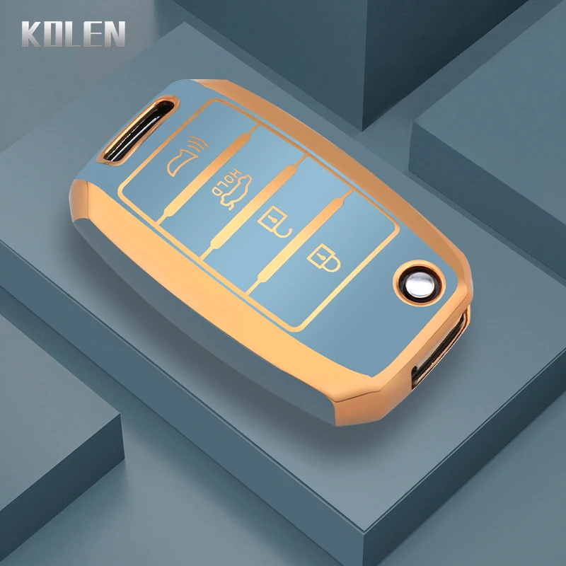 Enhanced TPU Car Flip Key Case Cover with 3 to 4 Buttons