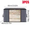 1/3pc Large Capacity Clothes Storage Bag Foldable Blanket Storage Bags Storage Containers for Organizing Bedroom Closet Clothing 2