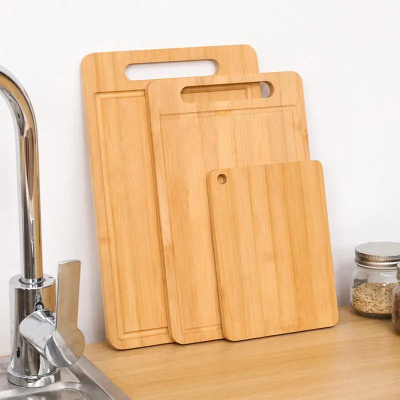 Wooden Chopping Boards Cutting Serving Board Double-sided Available Thick For Chopping Charcuterie