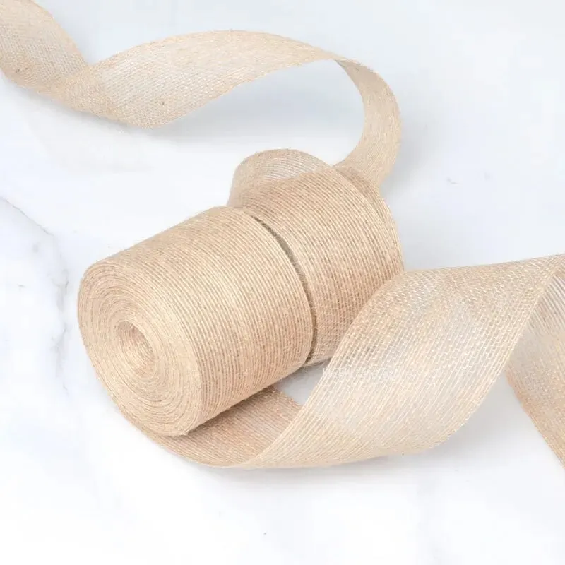 10M/Roll Natural Vintage Jute Rope Gift Wrap Ribbon Bow Crafts Jute Rope Burlap Party Wedding Decoration Supplies Jute Rope