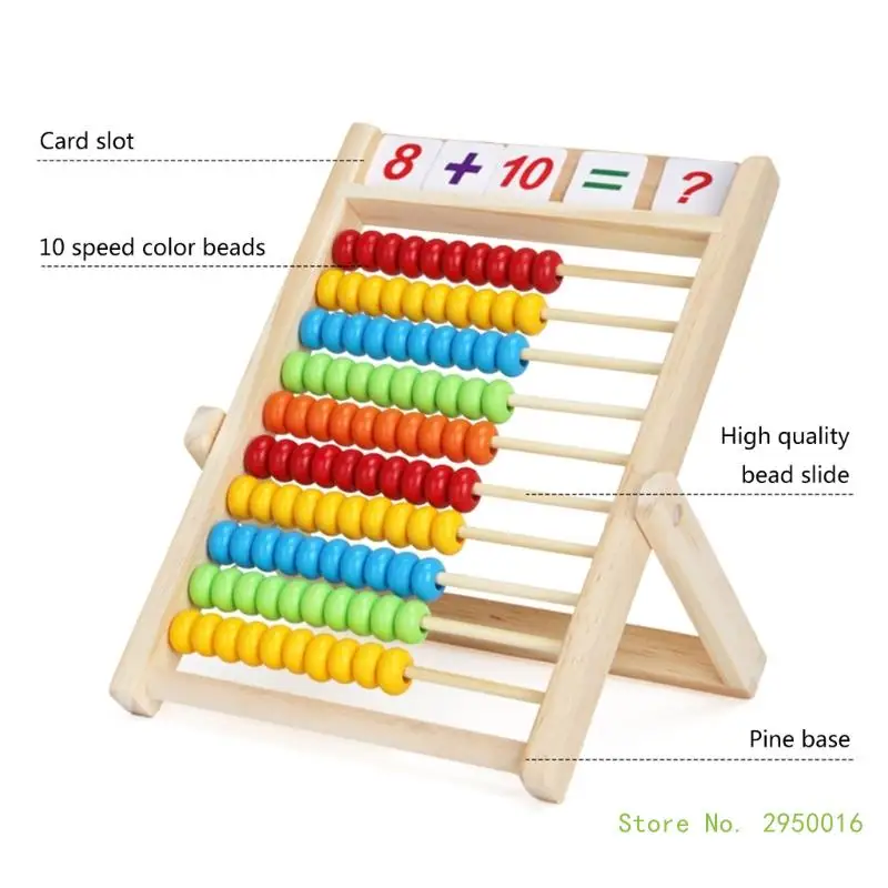 Boulier en bois jouet mathématique jouet en bois numéros jeu