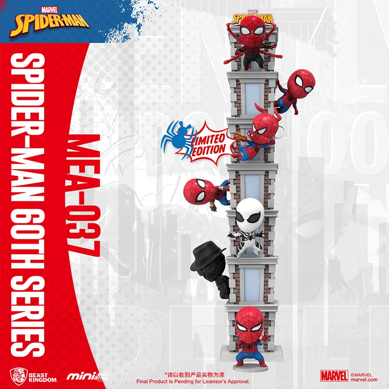 

8cm Marvel Comics Spiderman Anime Figure Jenga Building Favorite Of Boys Desktop Decoration Model Room Ornament Christmas Gift