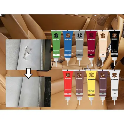 가죽 수리 젤 20ml, 자동차 홈 가죽 보완 색상 스크래치 균열 가죽 수리 소파 수리 색상 수리, 1 개 2