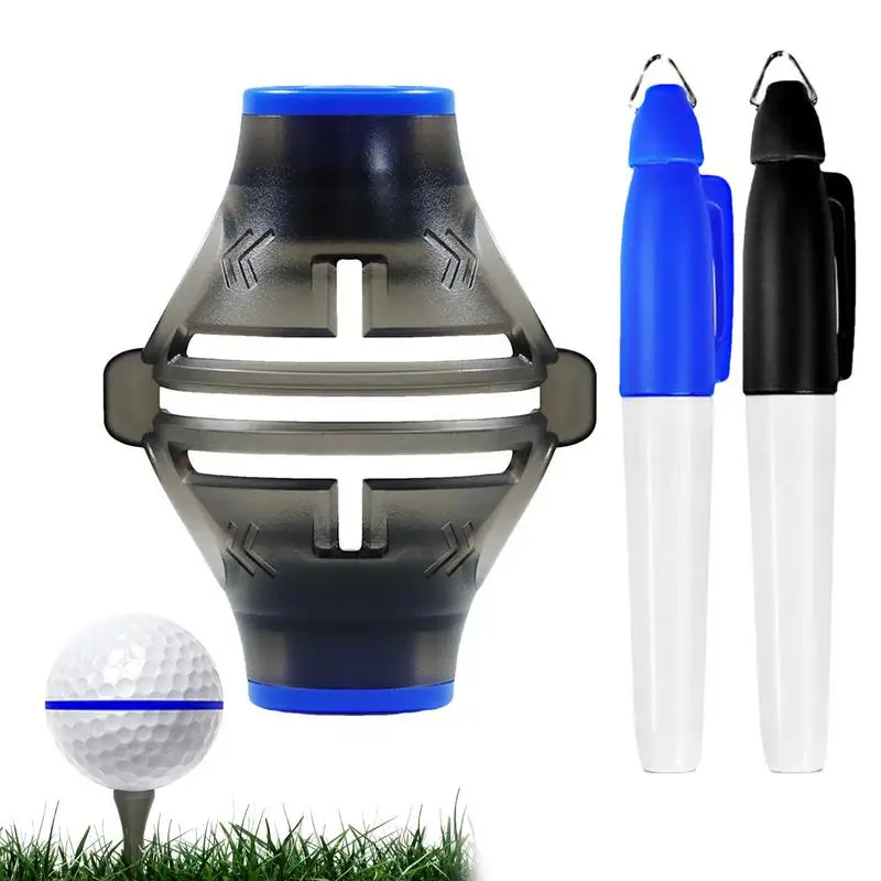 

Ball Marker Golf Ball Lines Drawing Marker 360-Degree180-Degree Combined Liner Drawing Alignment Tool Kit For The Golfer