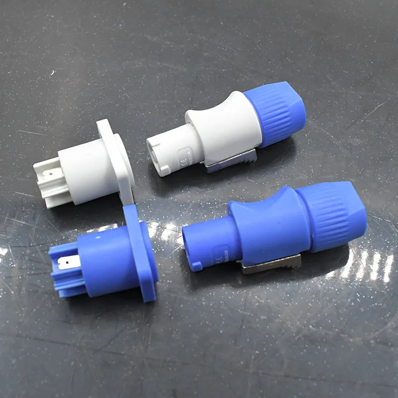 10/20/25Pcs Blauw & Grijs NAC3FCA Powercon 20A Ac Kabel Connector Power Adapter Input En NAC3MPA-1 output Connector