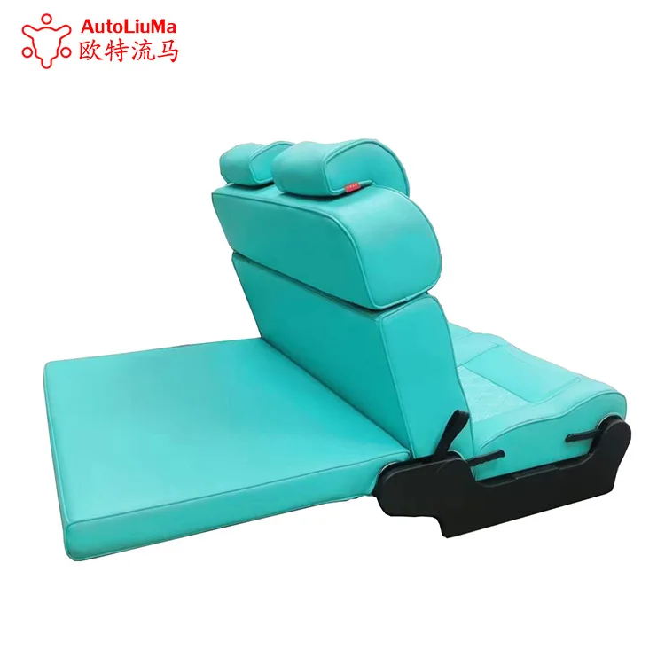 Car Interior Accessory Car Travel Bed Seat Comfortable Safe 3 Fold Flip Sofa Bed For Van Transit Motorhome MPV