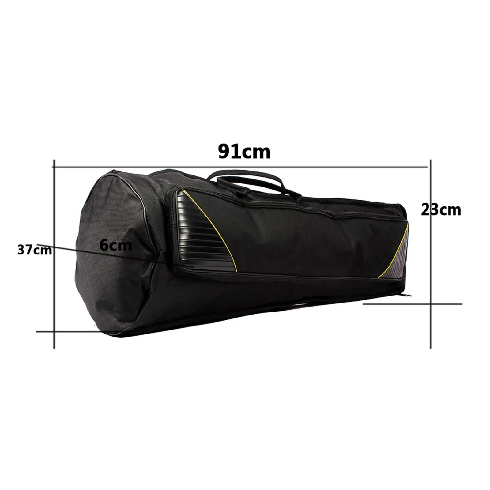 Padded Bass Trombone Gig Bag with Adjustable Shoulder Strap Oxford Cloth Tenor Trombone Bag Musical Instrument Accessories