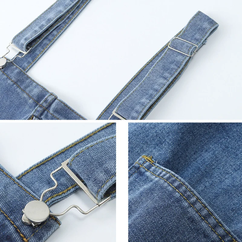 Sleeveless Dresses Women Retro Denim Summer Sarafan Loose Overall