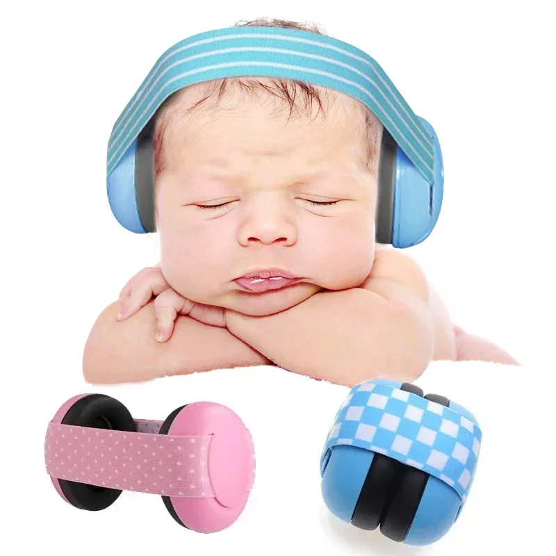 Infant Ear Muffs Noise Cancelling Soft Padded Design Baby Ear Protection Headphones with Elastic Headband noise cancelling ear muffs,ear covers