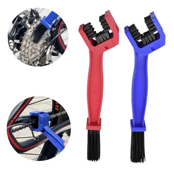 Brosse de nettoyage de chaîne de vélo de Moto en plastique, nettoyeur de brosse d'engrenage, nettoyeur d'extérieur, outils d'entretien, accessoires de Moto 1