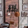Metal Cowboy Wall Mounted Hook 1pc Decorative Rack with Hooks Easy to Install for Hanging Storage Solutions 6
