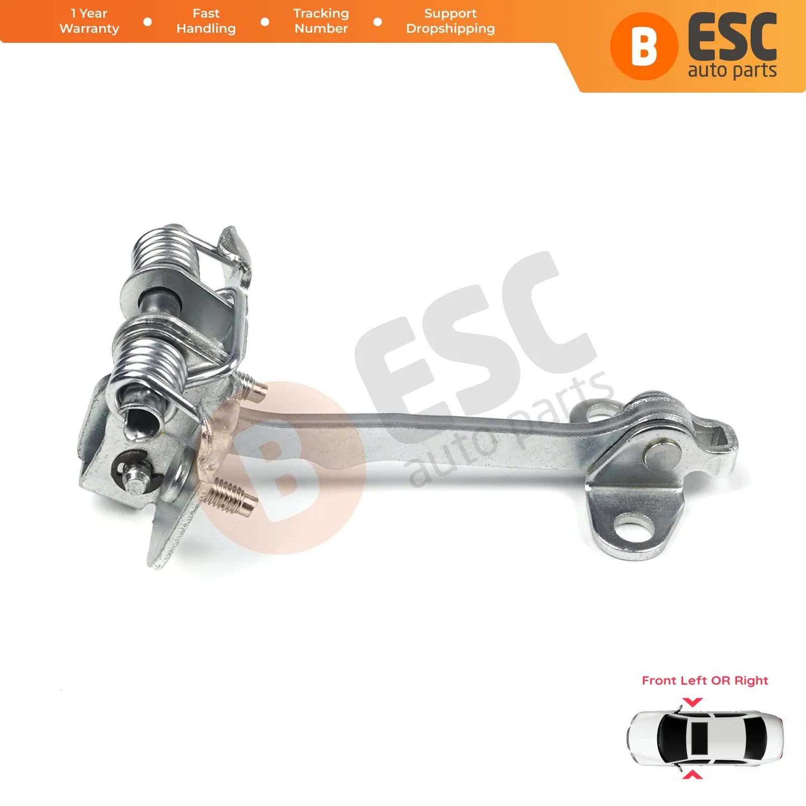 

EDP761 Front Rear Door Catch Hinge Brake Stop Check Strap Limiter 9181A1 for Peugeot 406 4/5 Door Break SW Sedan Saloon