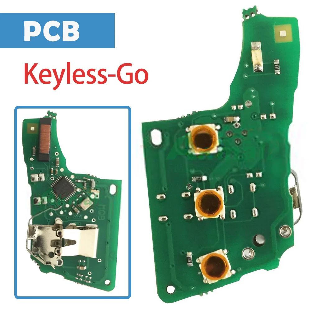 Auto Remote Circuit Board Ask 434/315Mhz 3 Pulsanti Megamos Aes Chip Car Pcb Panels Mqb Platform Keyless-Go Per Volkswagen