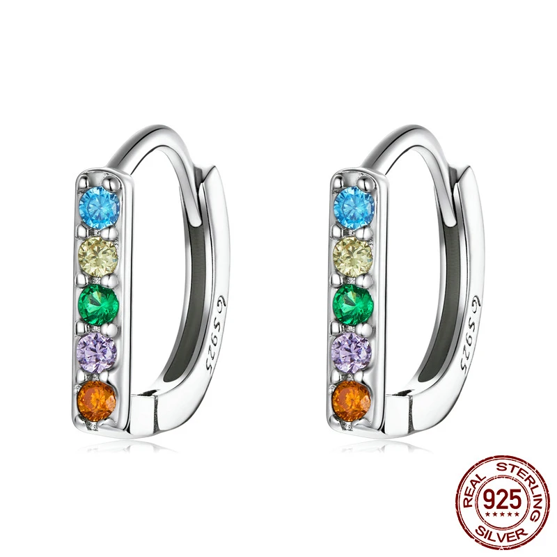 

Женские серьги из серебра 925 пробы, с фианитами