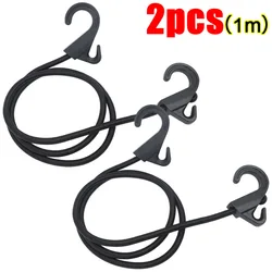 Versatile Outdoor Elastic Bungee Strap with Hook - 1M (2pcs)