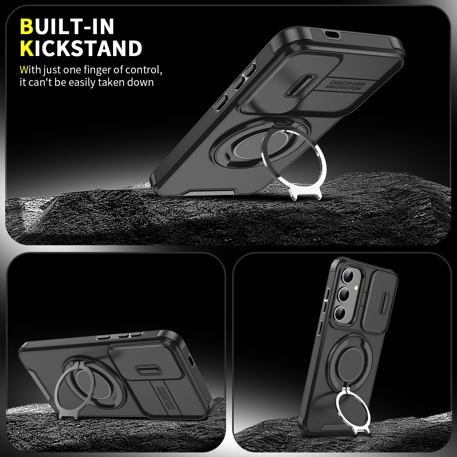 360-Degree Rotating Slide Camera Lens Case