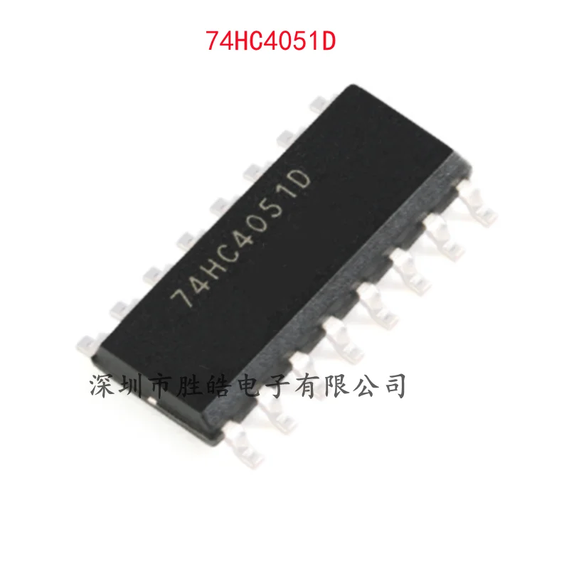 

(10PCS) NEW 74HC4051D HC4051D 8-Channel Analog Multiplexer Chip SOIC-16 74HC4051D Integrated Circuit