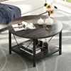 Coffee Tables for Living Room, Round Coffee Table, Small Coffee Table with Storage 1