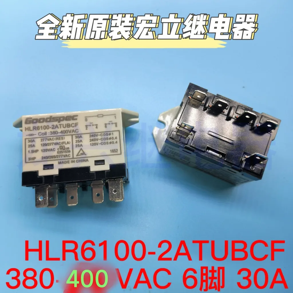1 Uds 100% nuevo HLR6100-2ATNBCF 120VAC 208-240VAC 30A relé de 6 pin