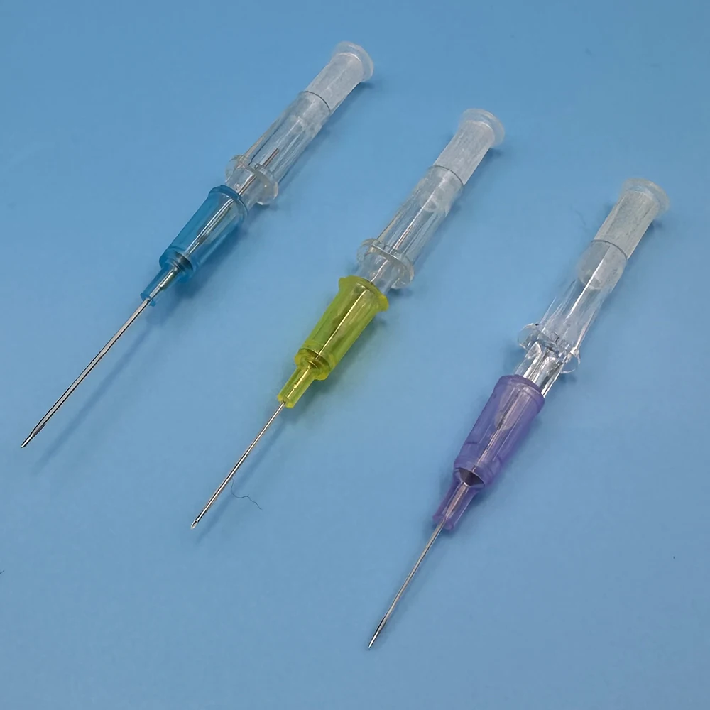 Disposable Dog Cat I. V. Cannula Animal Catheter Pet Catheters with Heparin Cap 22G 24G 26G Veterinary Tools 20pcs