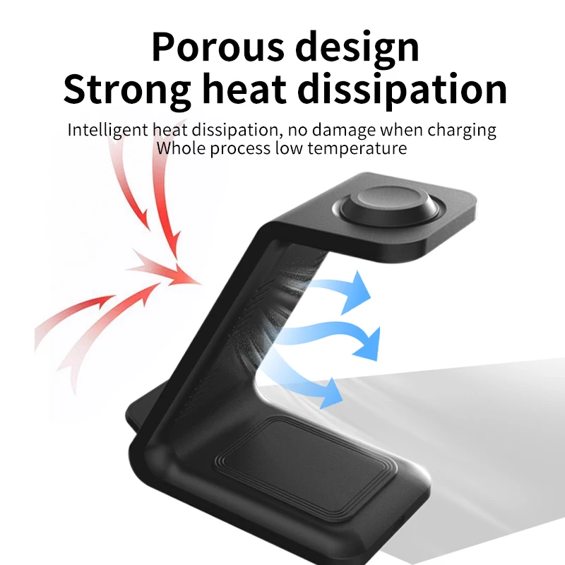 3 in 1 Wireless Charger Stand For Samsung Phones Galaxy Watch 7 8 9 Airpods Pro Fast Charging Dock Station wireless charger