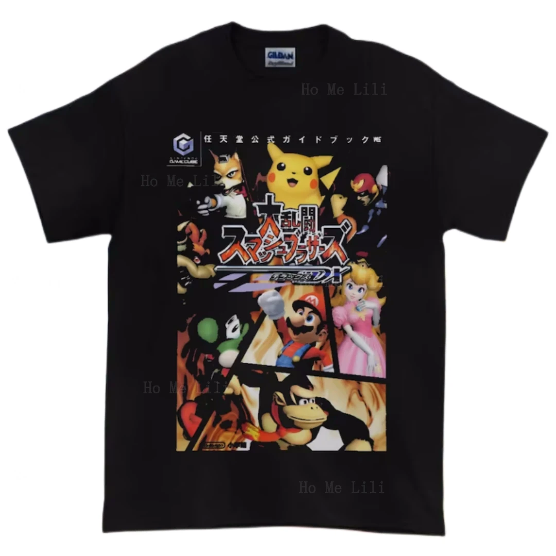 Smash Bros Tee Ssbm Melee Super Gamecube Magliette Sportive Giapponesi A Vento