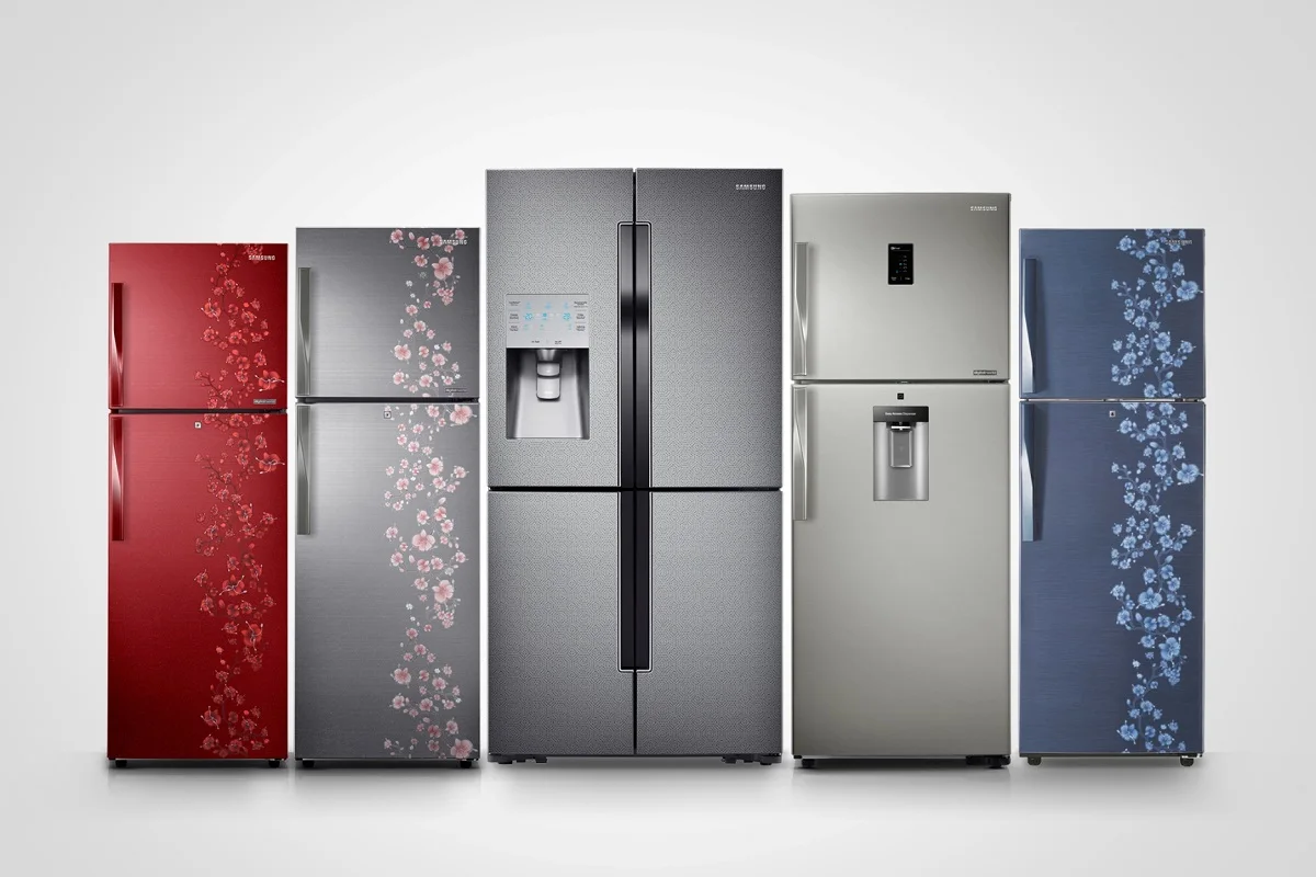 Home Fridges Freezer A++Energy-saving 136 Litre Household Refrigerated Three Doors Refrigerated For Home Use