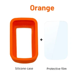 Silicone Protective Case with Screen Film (Orange)