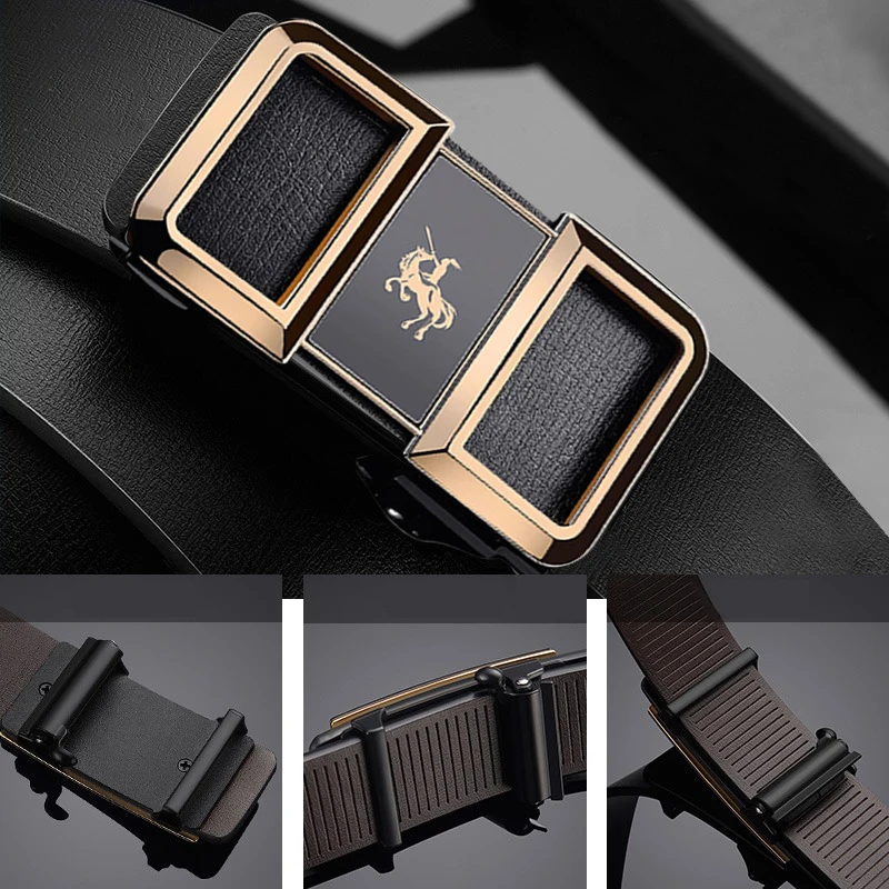 JIFANPAUL brand men high quality genuine leather belt luxury belts