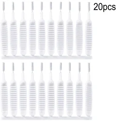 Earphone Charging Port Dust Cleaning Brush Set - Soft Bendable Mini Brushes (20pcs)