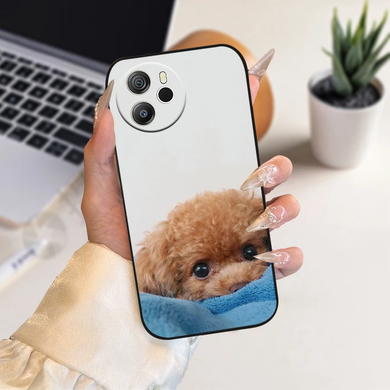 Cartoon Painted Soft TPU Silicone Phone Cover with Bumper Protection