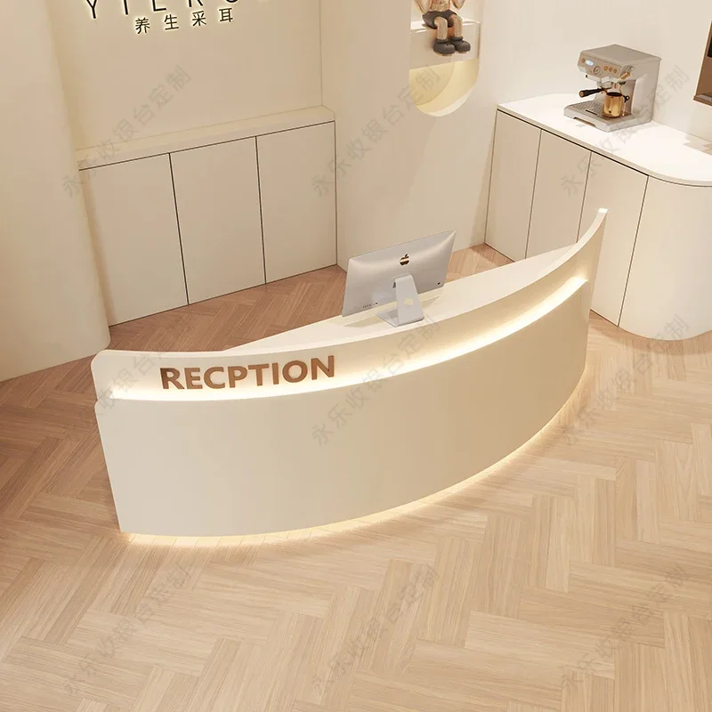 Office Desks Shop Counter Desk 4060 Ti Bellezza Coffee Distillation Jug V60 Clothing Store Reception Tables Folding Wall Table