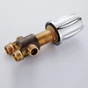 BAKALA Brass Chrome Bathtub Hot and Cold Water Control Valve Faucet Bath Shower Mixer Bathtub 3 Piece Set Switch Valve 2