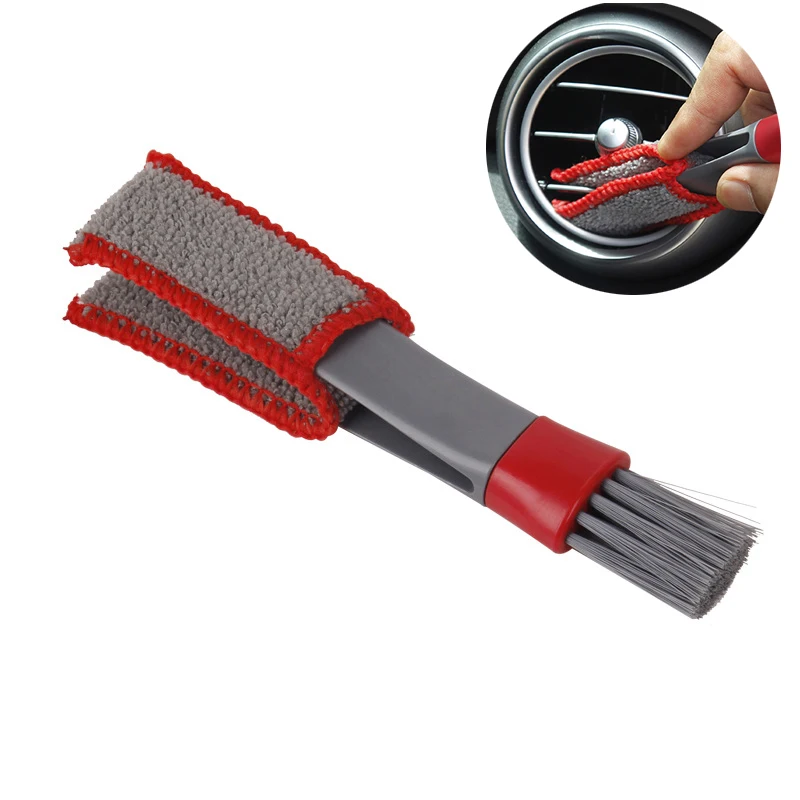 

Car Air Conditioning Outlet Cleaning Brush Air Conditioner Vent Cleaner Detailing Dust Remover Brush Auto Interior Accesories