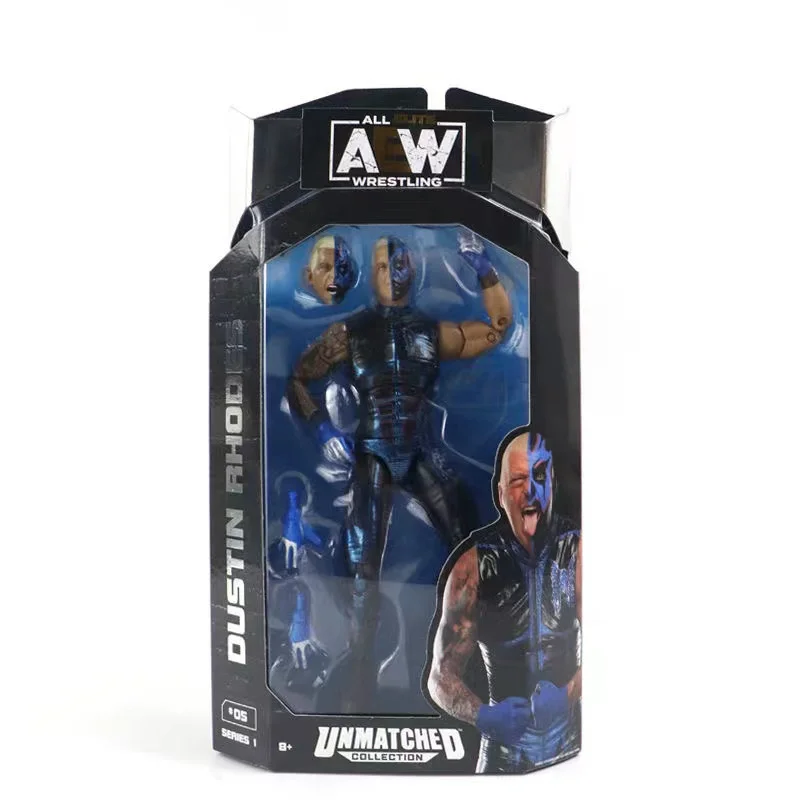 DUSTIN RHODES WWE/AEW /WWF/WCW Rare Collection PVC All Elite Wrestling Matched Collection Series Action Figures 6'