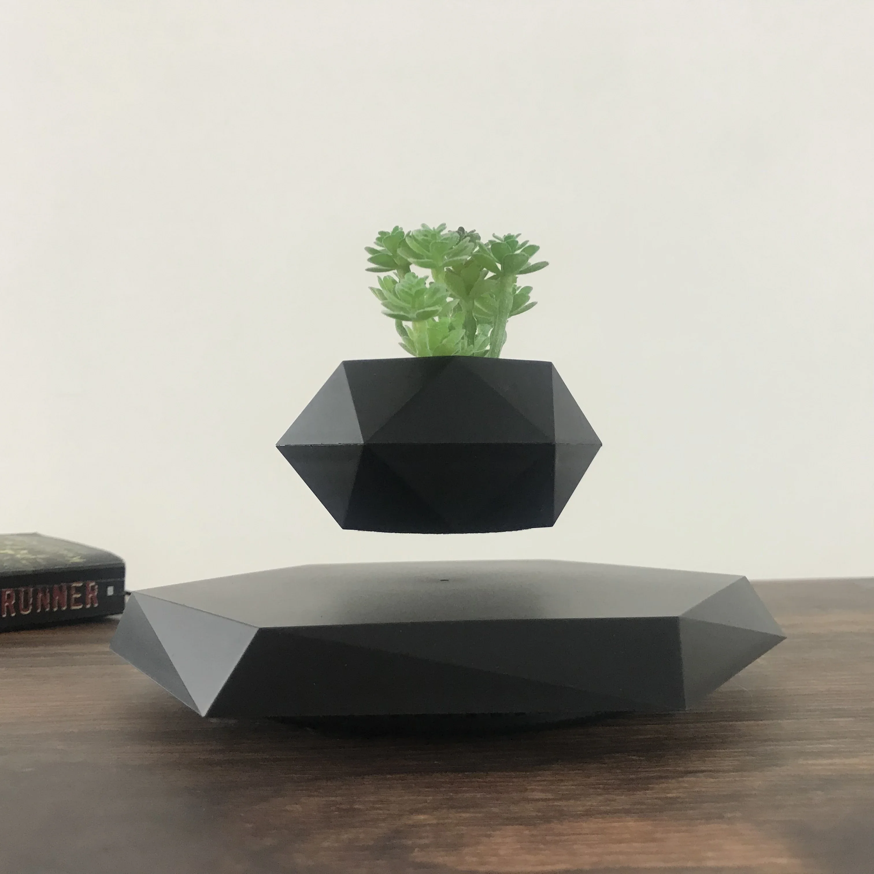 Air Bonsai Floating Pot Levitating Plant Pot Magnetic Levitation for Artificial Plants Flowers Home Decor Bedroom Garden Sets mini potted plant flowers pot dollhouse decor 1 12 doll house miniature flowers fairy garden ornament bonsai model kids play toy