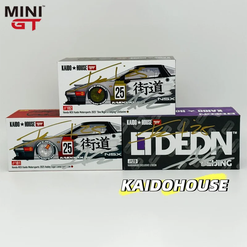 New Mini Gt Kaido House 1:64 Honda Nsx No.25 Hec Version Open-Lid