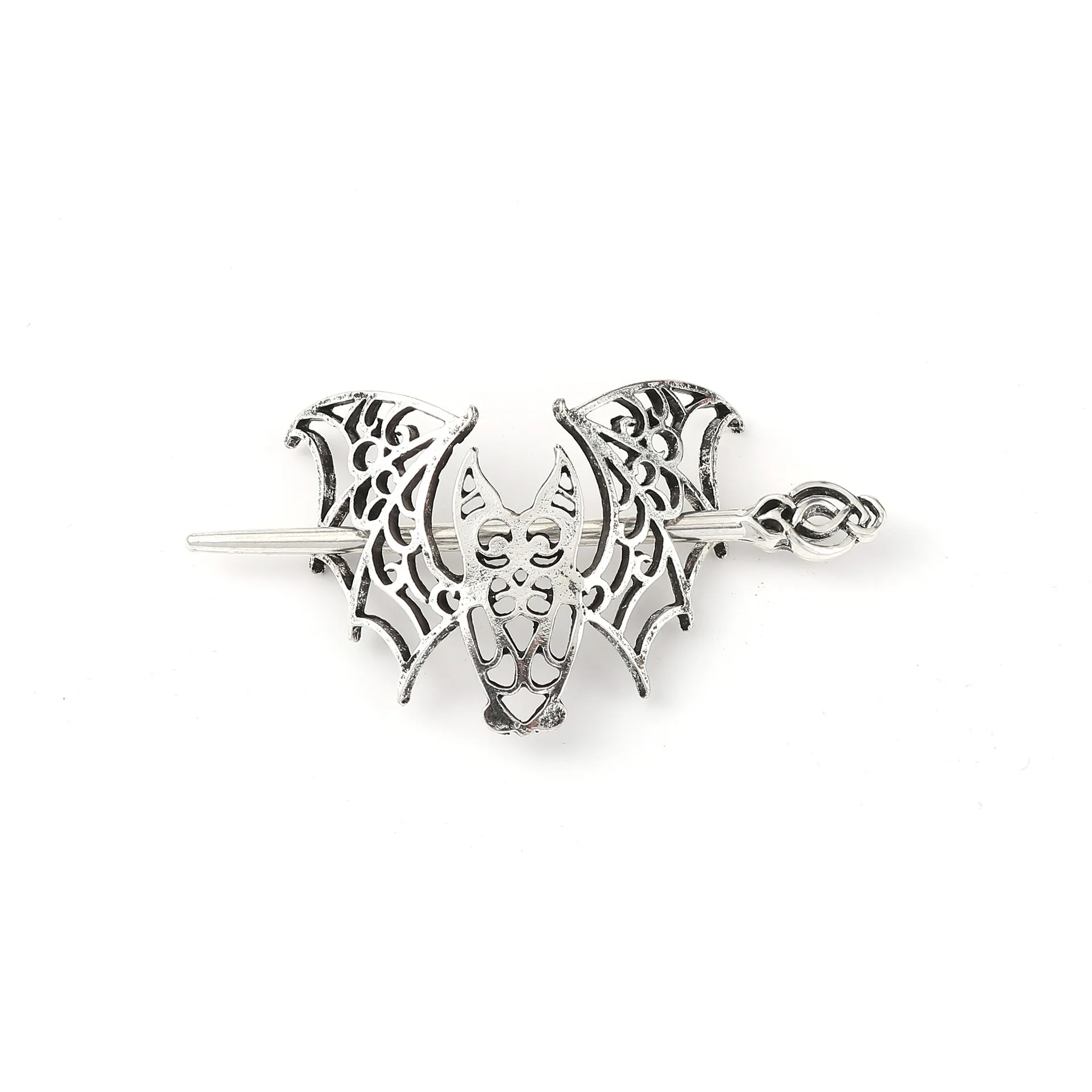 Retro Gothic Fledermaus Haarspange Wikinger Stil Haarstab Mode Gothic Haarschmuck Partyzubehör Muttertag Geburtstagsgeschenk – Detail 3
