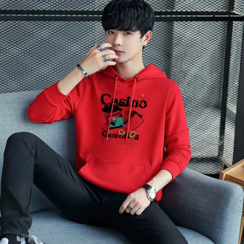 

2024 Spring and Autumn New Fashion Men's long Sleeve Round Neck Boy's Casual T-shirt 5618