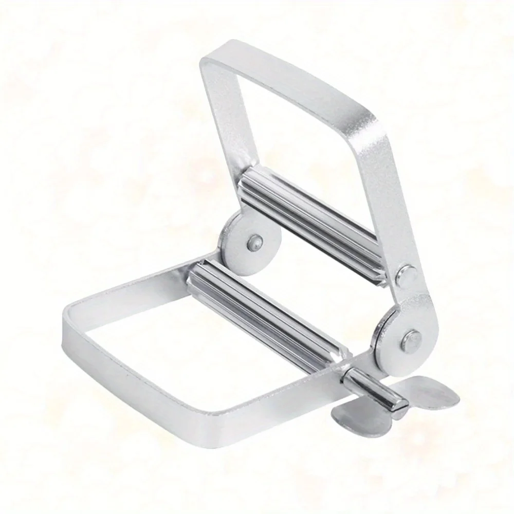 1PC Toothpaste Tube Squeezer Manual Squeezing Clip Stainless Steel Tool Hair Dyeing Cream Gadget Dispenser 4