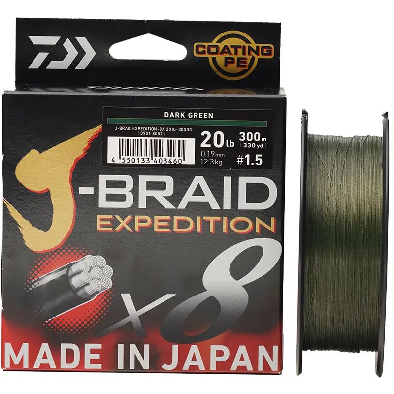 thumbnail image 1 of Línea de pesca DAIWA J-BRAID Expedition X8 2024, 150/300 m, trenzada de PE, 1 of 5
