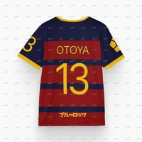 Blue Lock FC Barcha Football Jersey Meguru Bachira Cosplay T-shirt Daily Fashion Women's Men's Oversized Streetwear 2